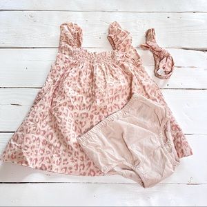 Gap Baby Leopard Print Dress with Headband